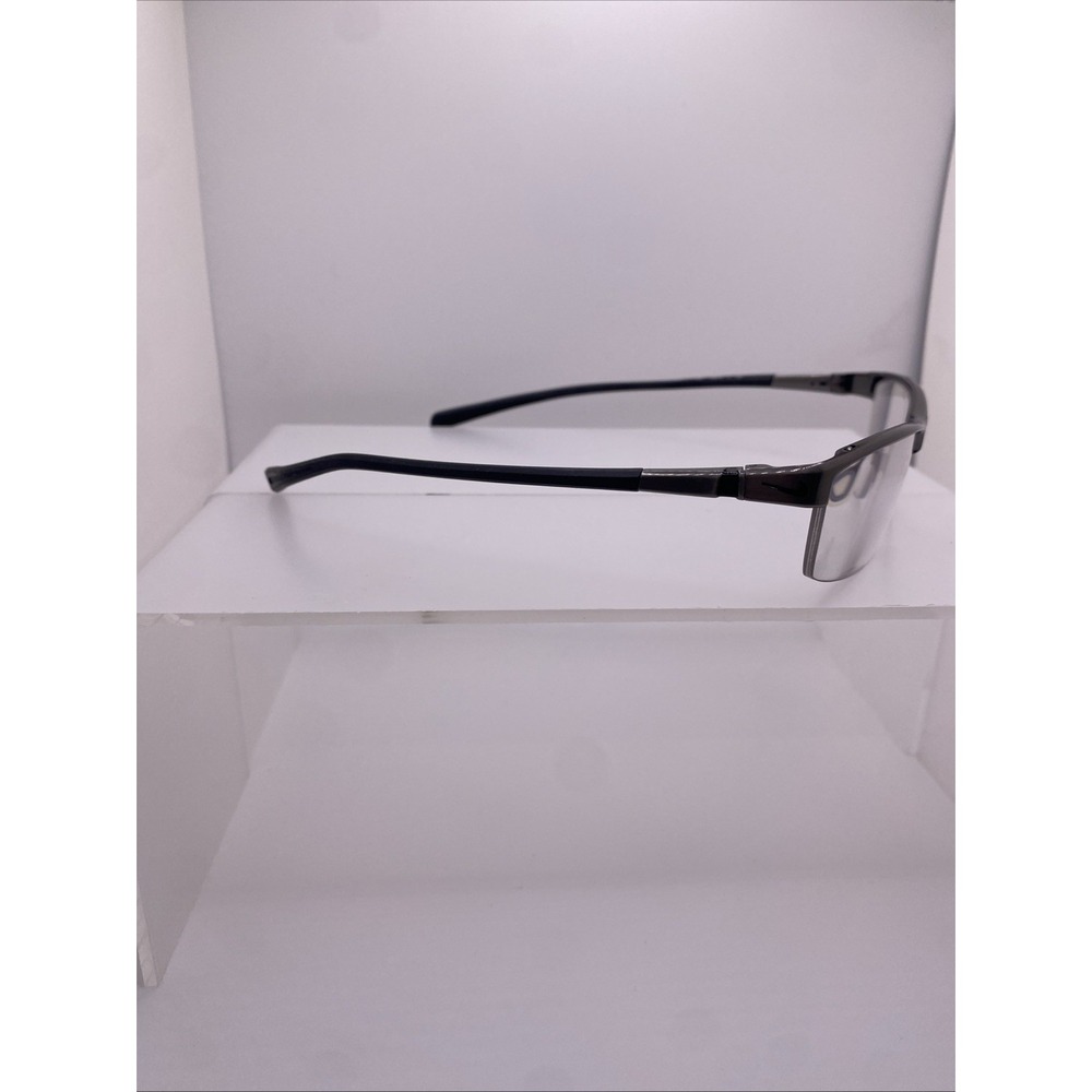 Nike Eyeglasses FRAME ONLY 6050 Half Rim 55-14-145 Black 890 - Picture 5 of 16